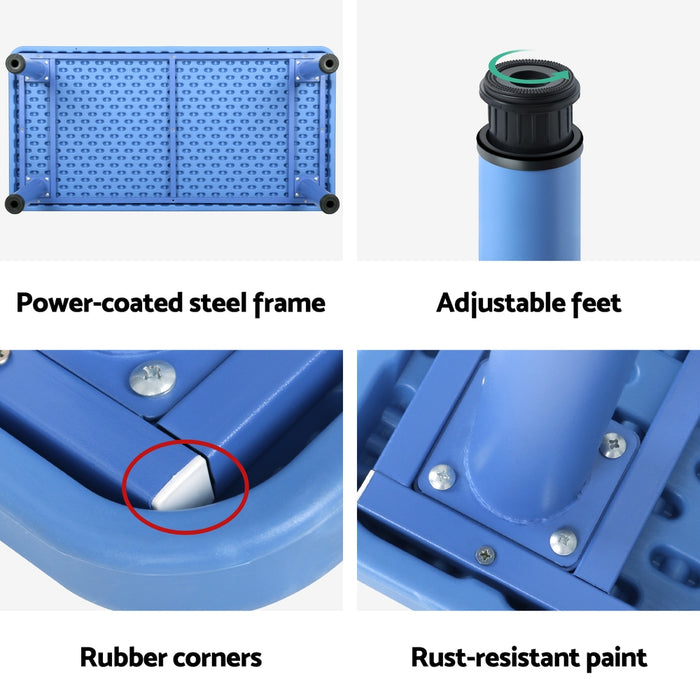 5pcs Kids Table And Chairs Set Children Study Desk Furniture Plastic 4 Chairs