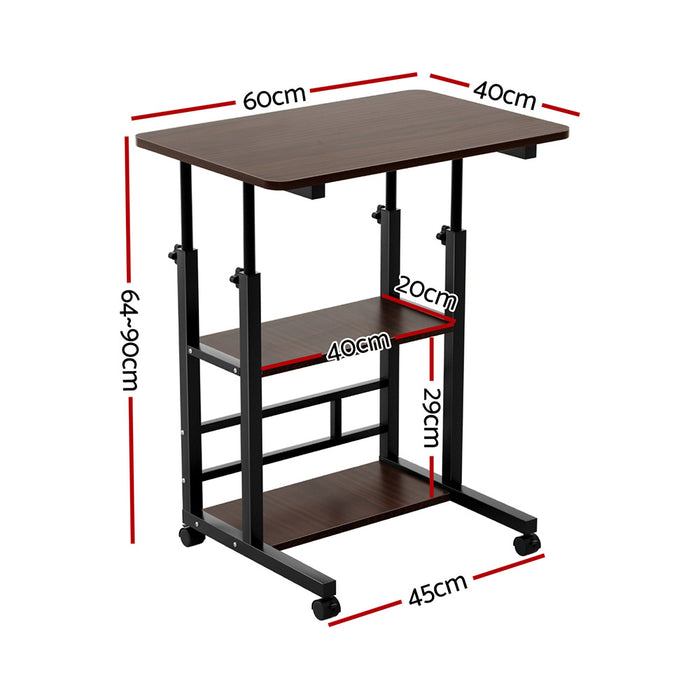 Laptop Desk Height Adjustable Mobile Workstation Computer Desks 60Cm