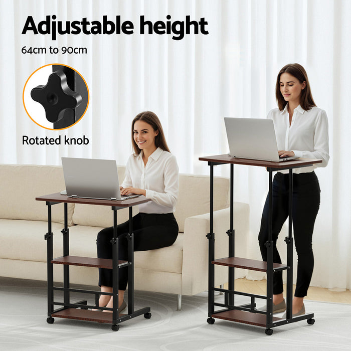 Laptop Desk Height Adjustable Mobile Workstation Computer Desks 60Cm
