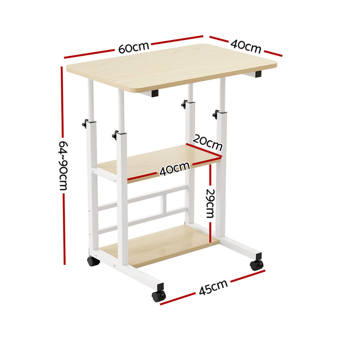Laptop Desk Height Adjustable Mobile Workstation Computer Desks 60Cm