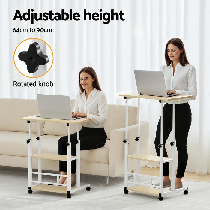 Laptop Desk Height Adjustable Mobile Workstation Computer Desks 60Cm