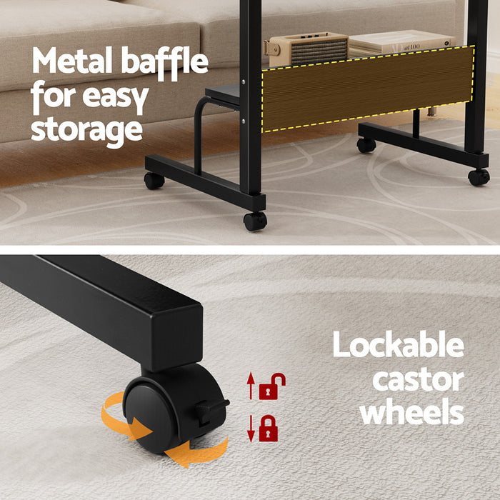 Laptop Desk Portable Sit Stand Desks Height Adjustable Workstation 80Cm