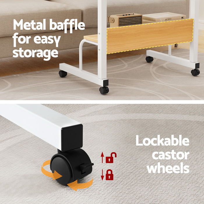 Laptop Desk Portable Sit Stand Desks Height Adjustable Workstation 80Cm