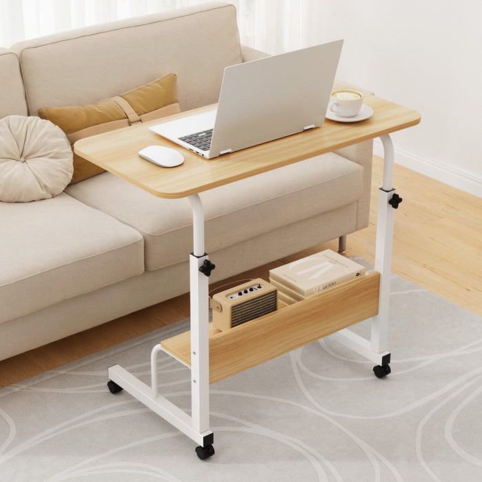 Laptop Desk Portable Sit Stand Desks Height Adjustable Workstation 80Cm