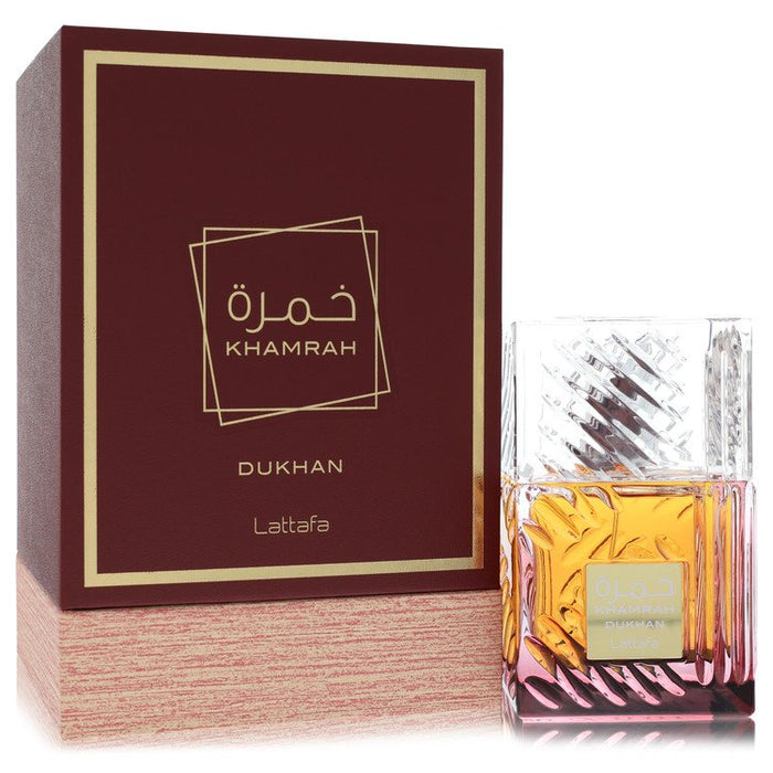 Lattafa Khamrah Dukhan Eau De Parfum Spray By Lattafa For Men-100 Ml