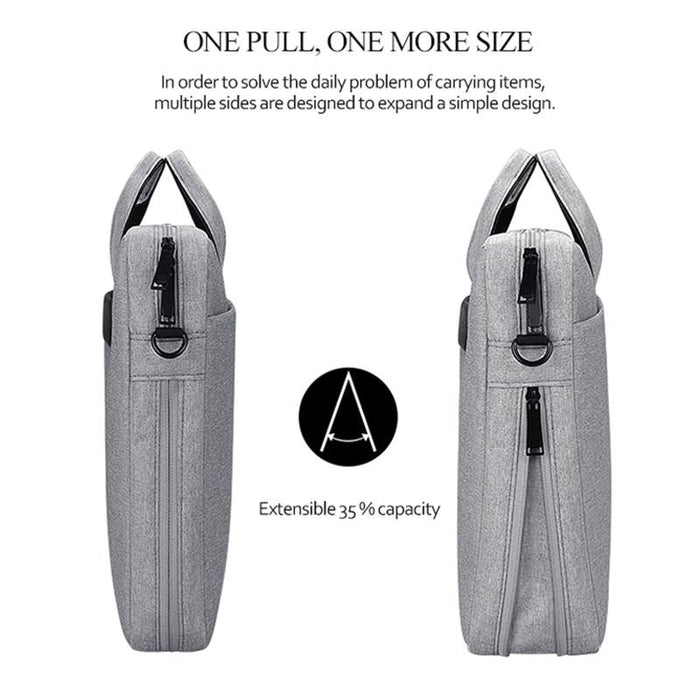 Waterproof Expandable Laptop Bag Dj06 Oxford Cloth Detachable Strap