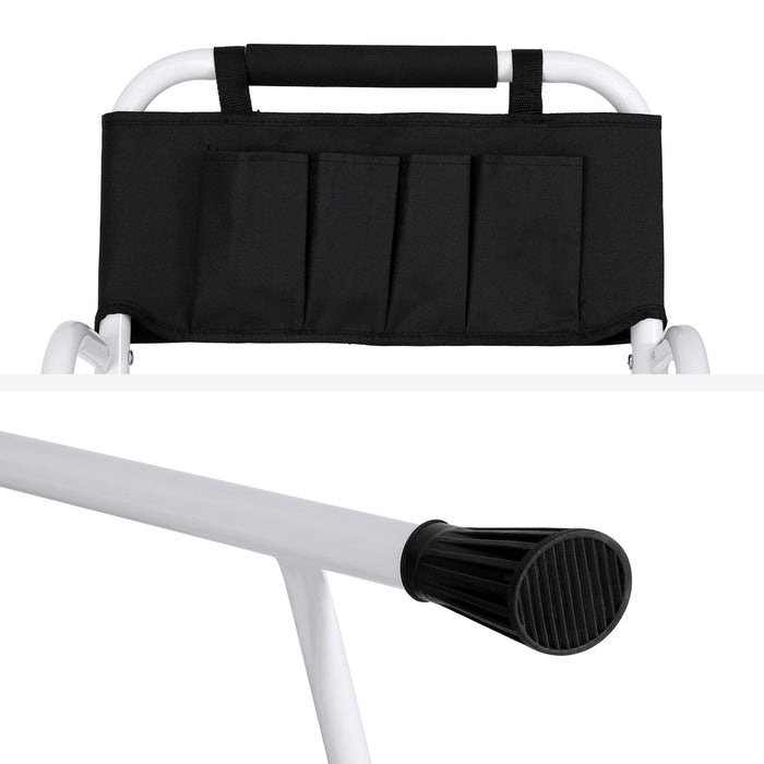4 Step Ladder Multi-Purpose Folding Steel Platform Tool Bag Handrails