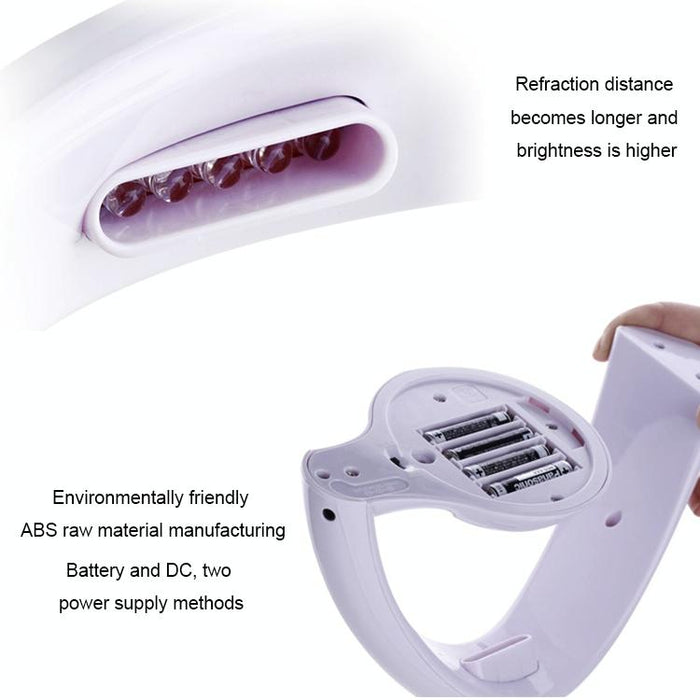 Rainbow Projection Night Light For Bedside Romantic Decor White