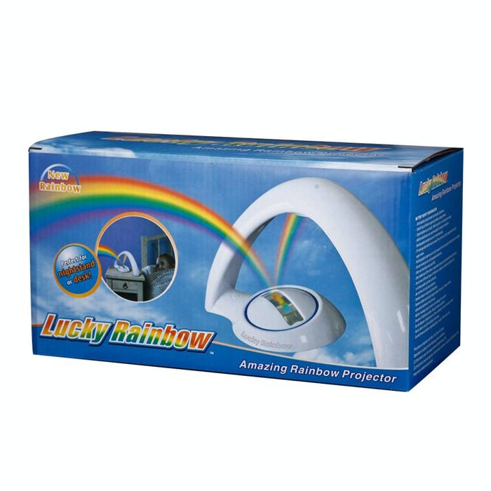 Rainbow Projection Night Light For Bedside Romantic Decor White