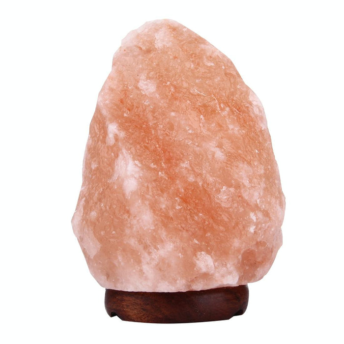 Medium Himalayan Salt Lamp With Wood Base & Bulb Dimmable Night Light 2-3Kg