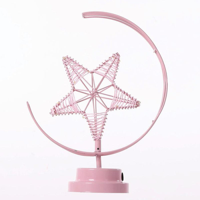 Star Moon Iron Night Light Decorative Shape