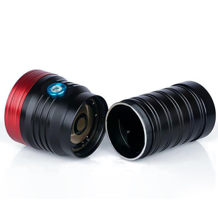 3-Gear Led Flashlight 5400Lm No Battery Red / Black