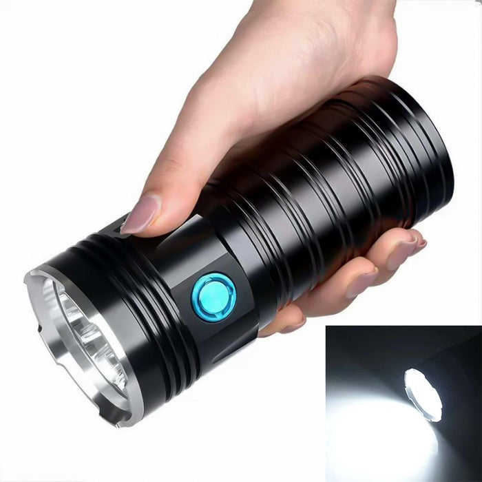 18Xt6 Led Flashlight 5400Lm 3 Gears Battery Not Included Black