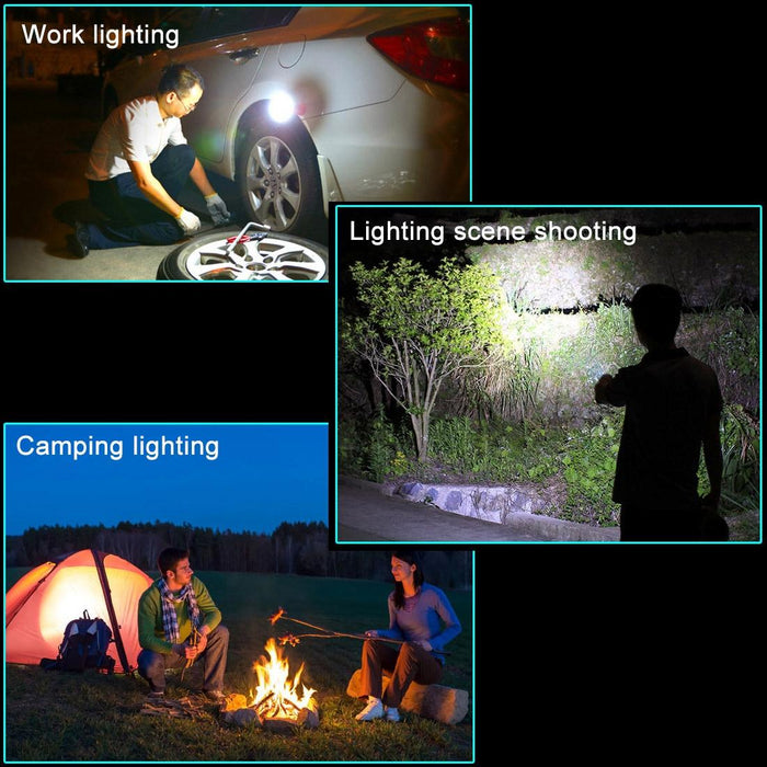 5W Cob + 1W F8 Waterproof Led Work Light 400 Lm Usb Charging Magnetic & Swivel Hook