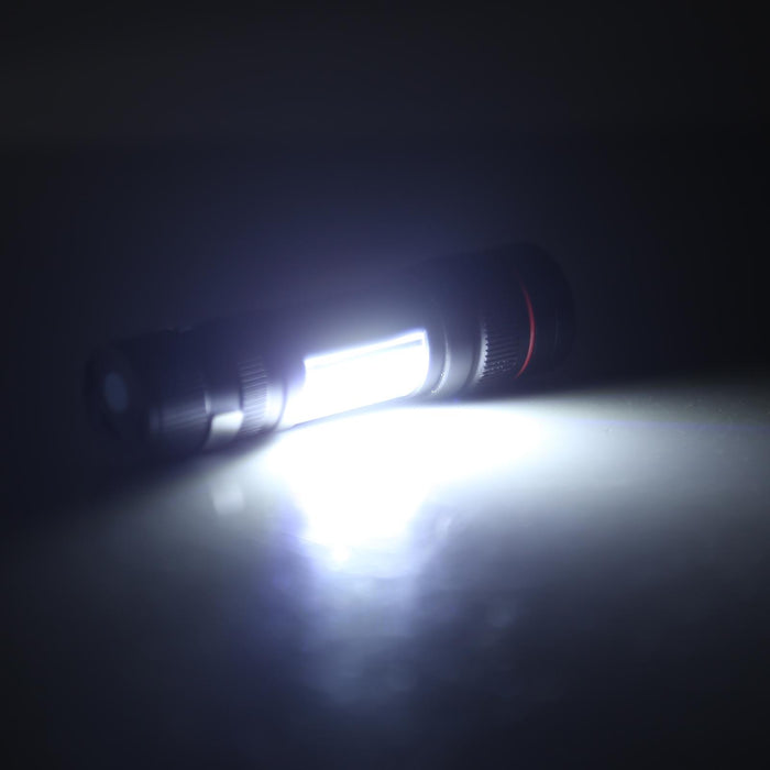 Zoomable T6 Led Flashlight With Hook Clip