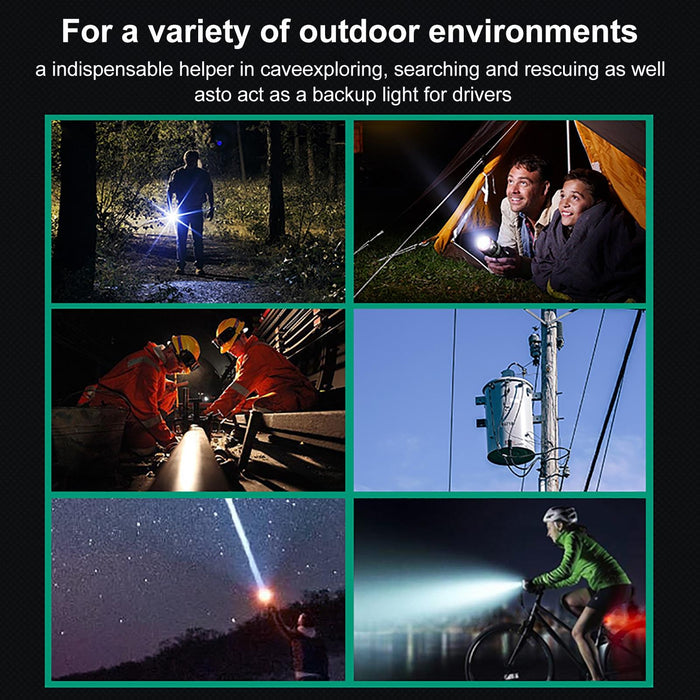 Large 5W 90° Folding Led Flashlight 5 Modes