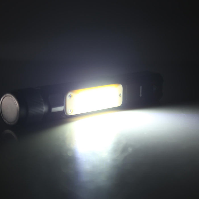 Large 5W 90° Folding Led Flashlight 5 Modes