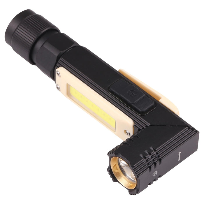Compact 5W 90° Folding Led Flashlight 5 Modes