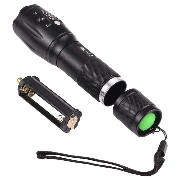 10W T6 Zoomable Flashlight Aluminum Alloy