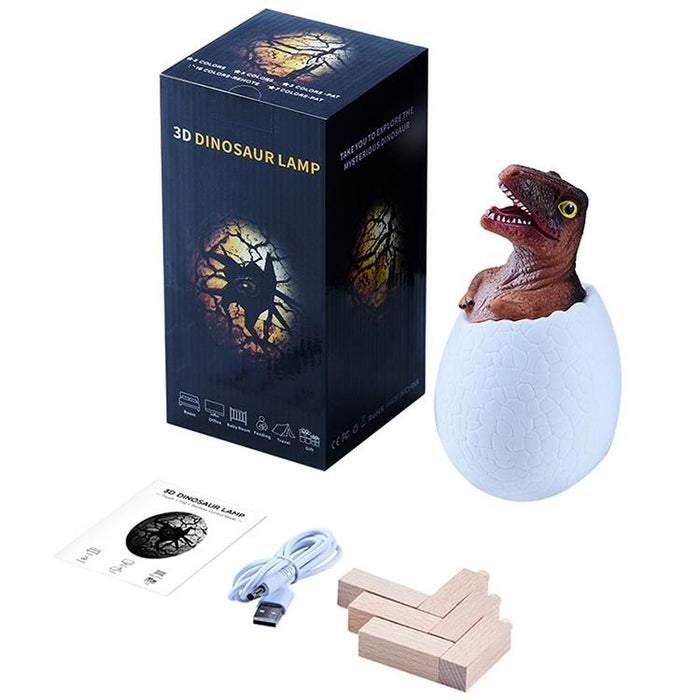 3D Raptor Night Light 3-Colour Patting Version