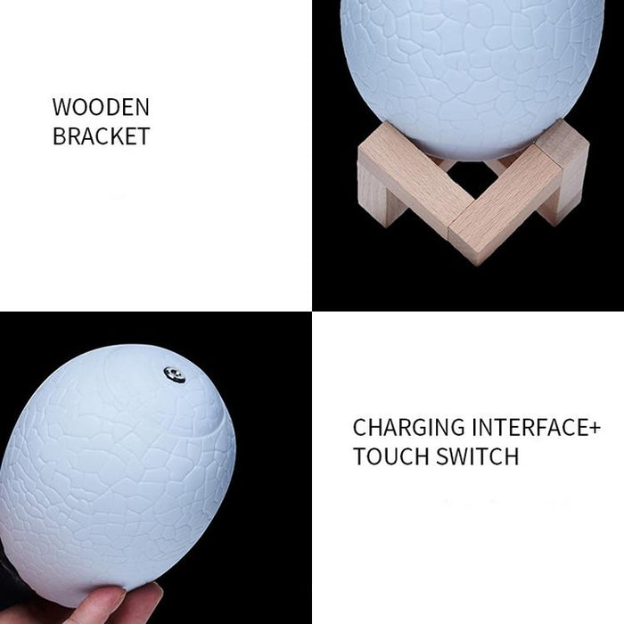 3D Raptor Night Light 3-Colour Patting Version