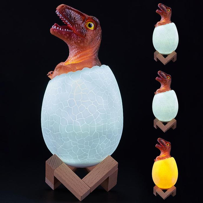 3D Raptor Night Light 3-Colour Patting Version