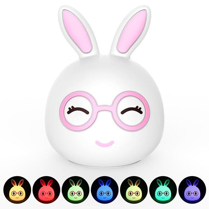 3D Led Night Light Usb Charging Happy Rabbit Design