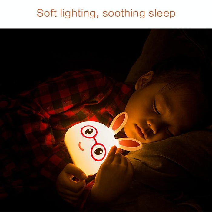 3D Led Night Light Usb Charging Happy Rabbit Design