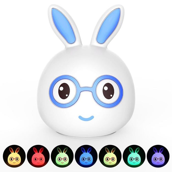 3D Led Night Light Smiling Rabbit Design Usb Charging