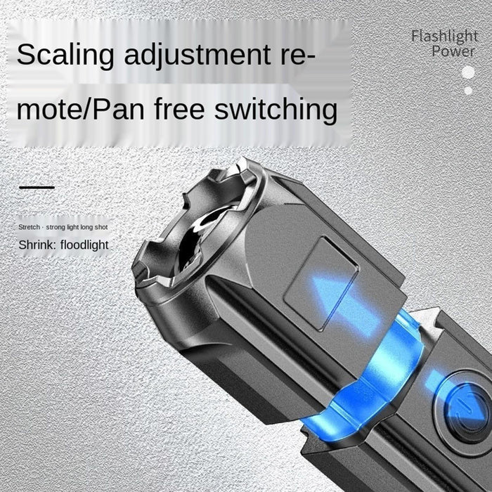 Telescopic Led Flashlight With Three Gears