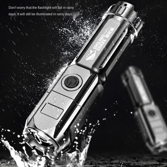 Telescopic Led Flashlight With Three Gears