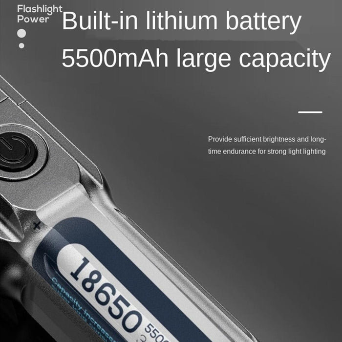 Telescopic Led Flashlight With Three Gears