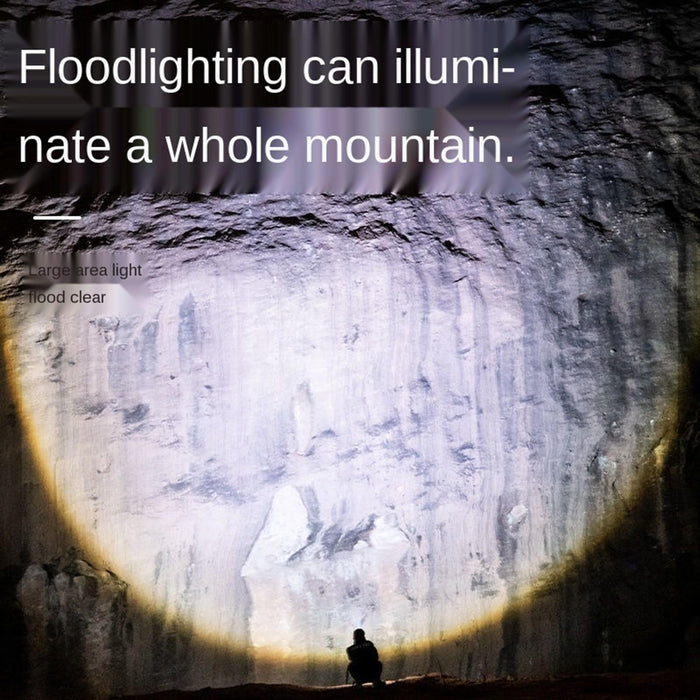 Telescopic Led Flashlight With Three Gears