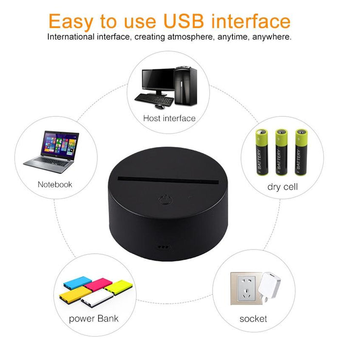 Sky Castle 3D Night Light Remote Control Touch Dimming