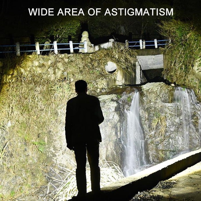 Waterproof P70 + Cob Led Flashlight Usb Charging Power Display Focusing 7-Level Brightness