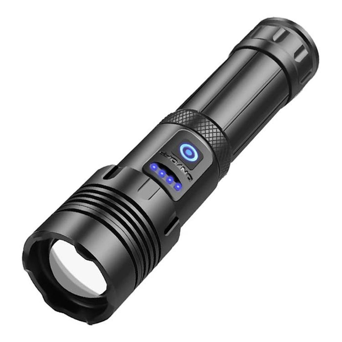 Waterproof P70 + Cob Led Flashlight Usb Charging Power Display Focusing 7-Level Brightness