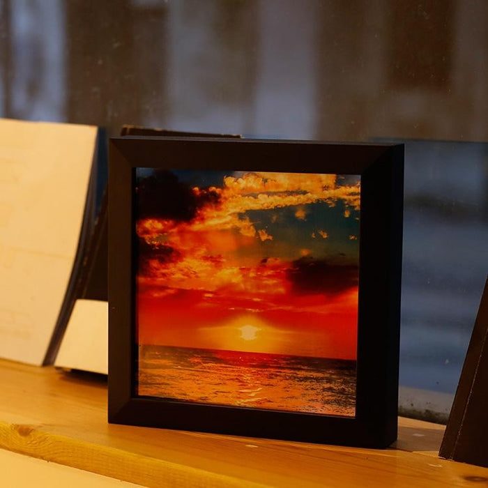 Remote Control Dimmable Led Photo Frame Night Light Warm White