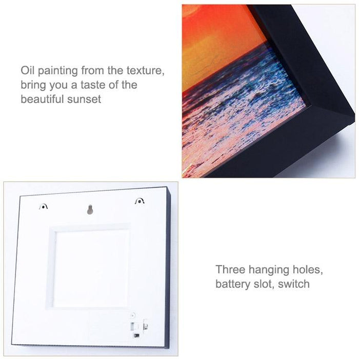 Remote Control Dimmable Led Photo Frame Night Light Warm White
