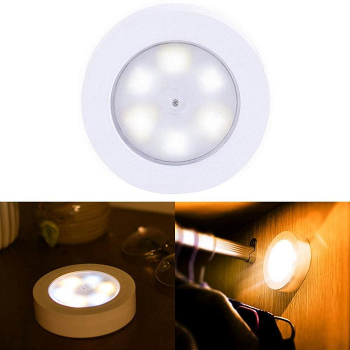 6-Led Night Light For Car Hotel Corridor Exhibition Hall Wardrobe Warm / White / Yellow