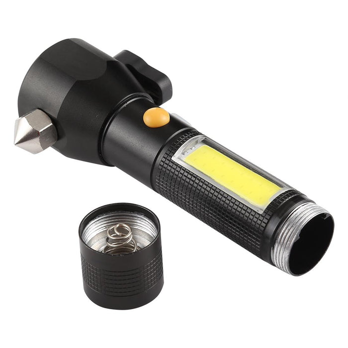 Waterproof 10W Led Flashlight With Safety Hammer