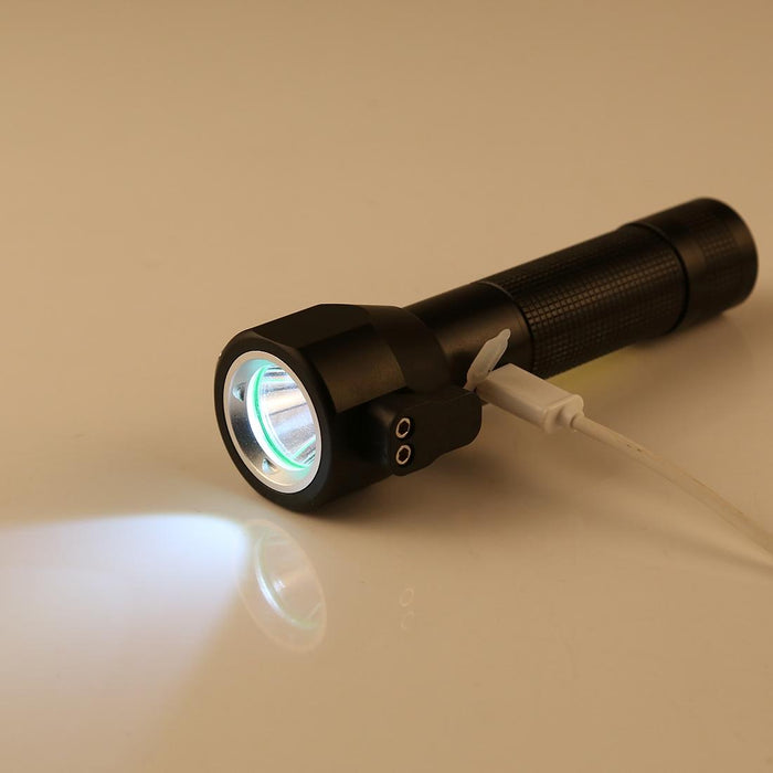 Waterproof 10W Led Flashlight With Safety Hammer