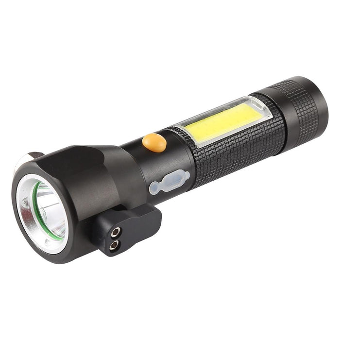 Waterproof 10W Led Flashlight With Safety Hammer