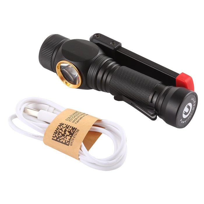 10W Usb Charging Led Flashlight With 5 Modes