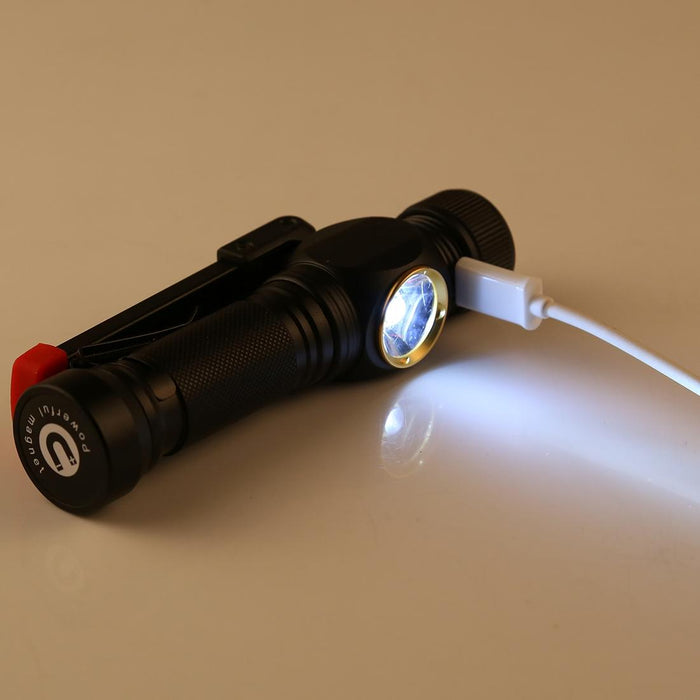 10W Usb Charging Led Flashlight With 5 Modes