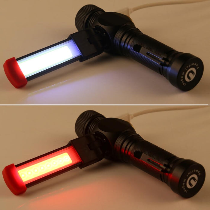10W Usb Charging Led Flashlight With 5 Modes