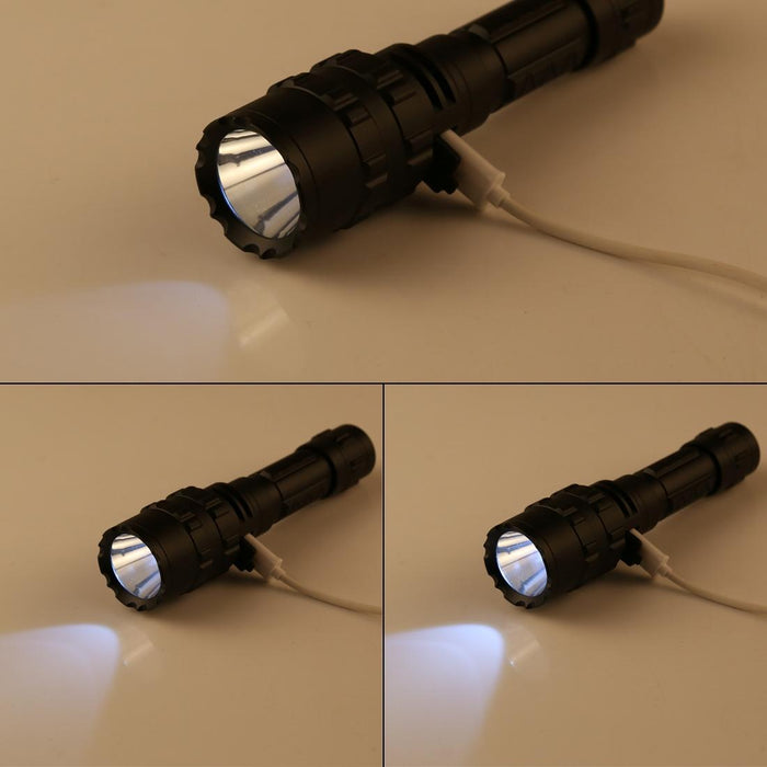 10W Usb Xm-L2 T6 Waterproof Led Flashlight 5 Modes