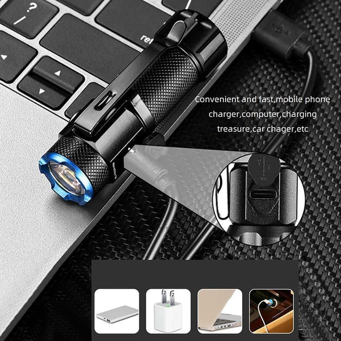 Waterproof Mini Flashlight With Clip Ipx6