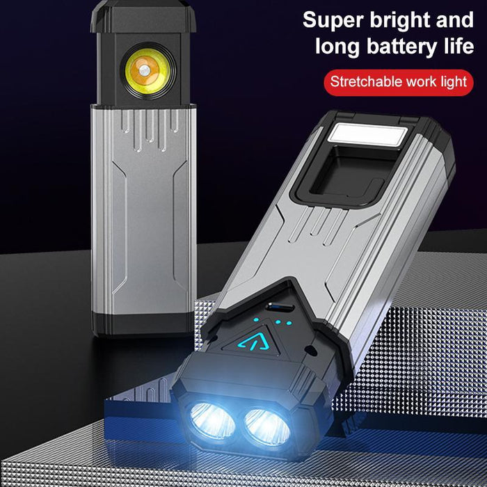 Waterproof Work Light 3 Colour Cob Flashlight
