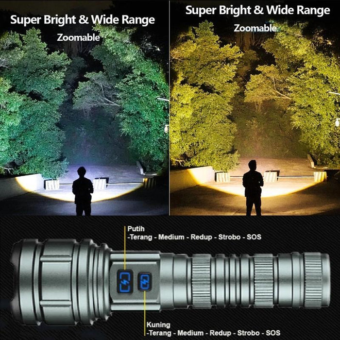 20W White Laser Wick Led Flashlight