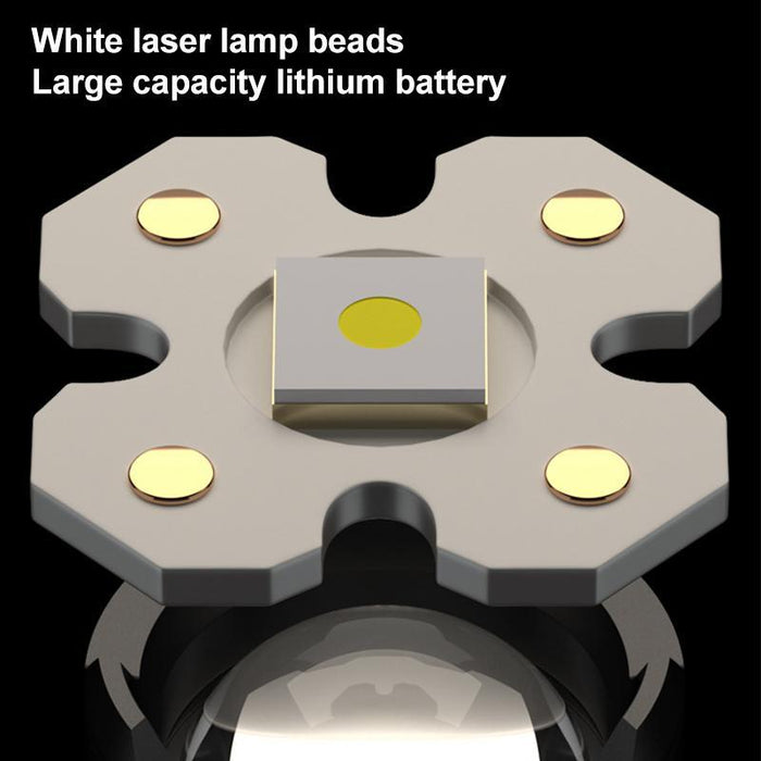 20W White Laser Mini Flashlight With Clip Compact & Powerful